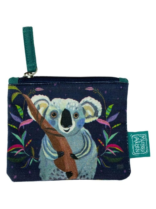 Porte monnaie en coton décoré Allen - Kiabi