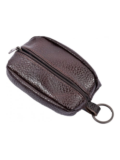 Porte Monnaie Grain de Café - Cuir Vachette - - Kiabi