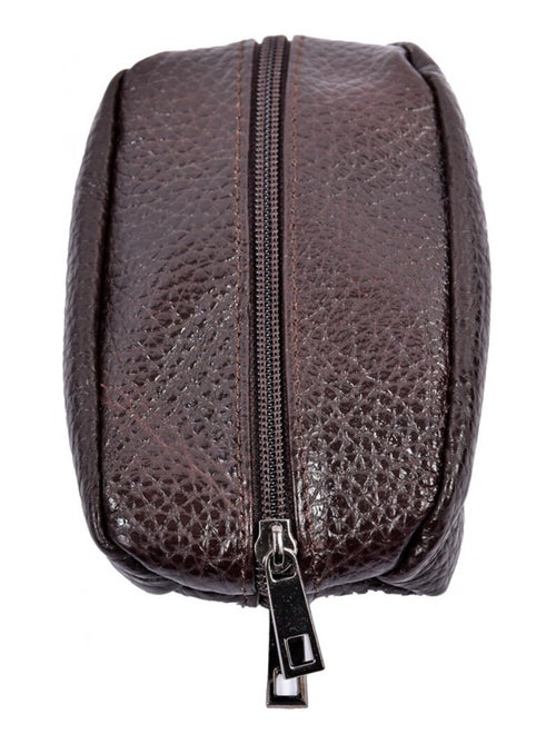 Porte Monnaie Grain de Café - Cuir Vachette - - Kiabi
