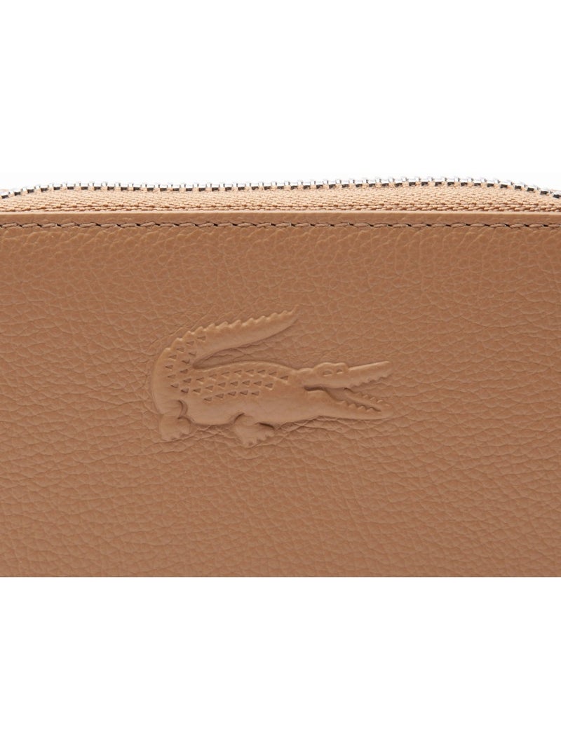 Porte monnaie Lacoste City court Beige - Kiabi