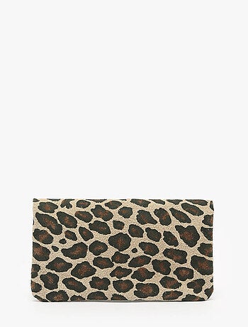 Porte-monnaie Leopard Cuir Milano Cuir De Vachette