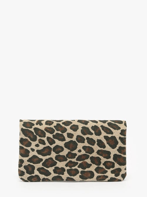 Porte-monnaie Leopard Cuir Milano Cuir De Vachette - Kiabi