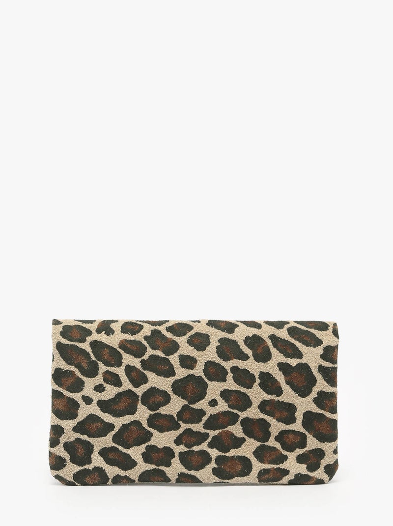 Porte-monnaie Leopard Cuir Milano Cuir De Vachette Noir Marron - Kiabi