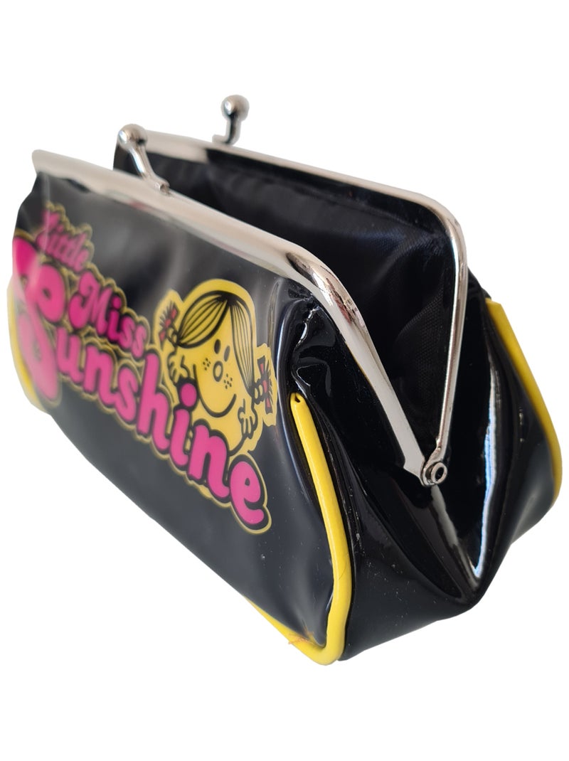 Porte-monnaie long Madame Bonheur Noir - Kiabi