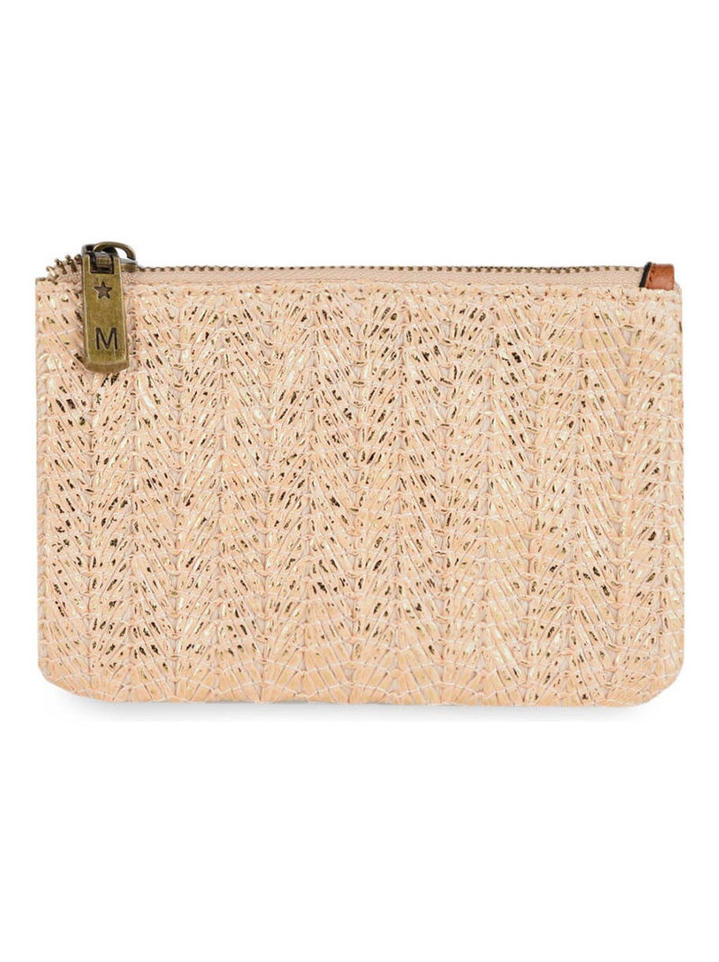 Porte-monnaie Miniprix Papier Tresse Garni Synt Gold - Kiabi
