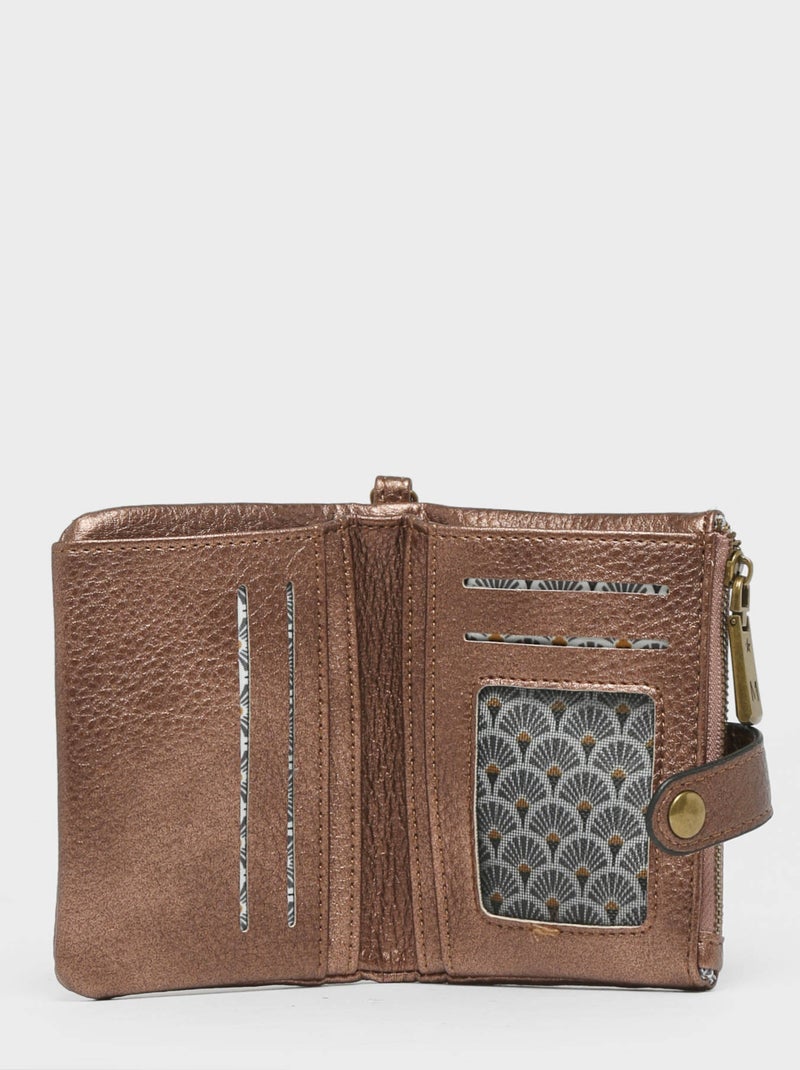 Porte-monnaie Miniprix Toile Enduite Taupe - Kiabi