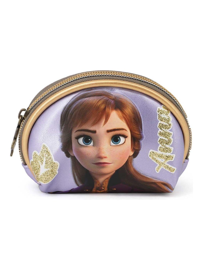 Porte-monnaie Ovale - La Reine des Neiges 2 (Frozen) Element Mauve - Kiabi