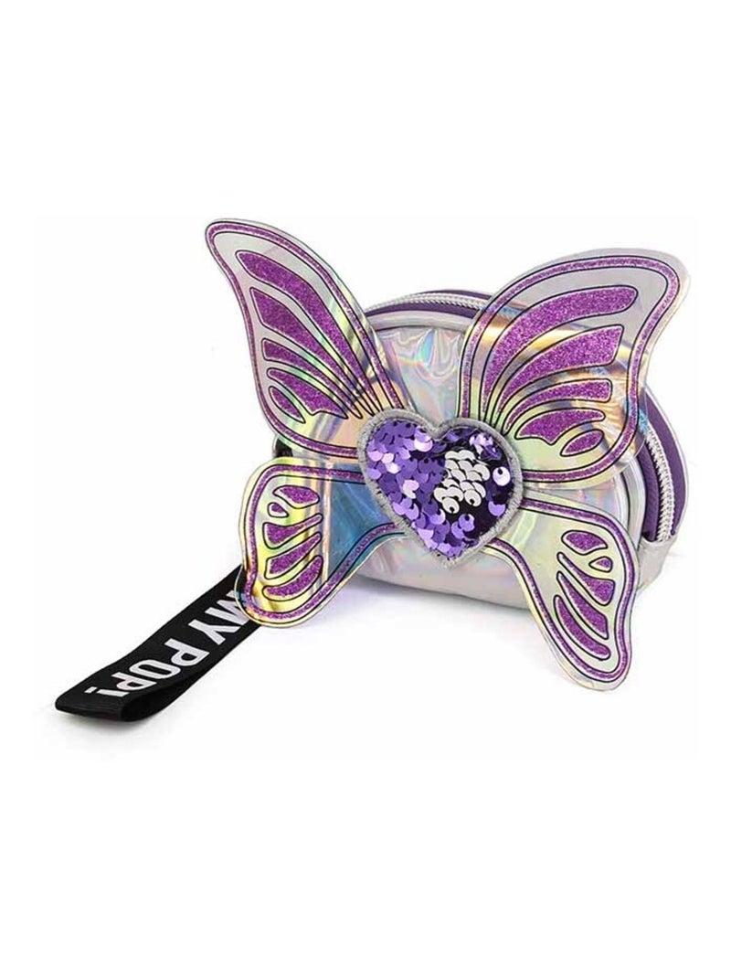 Porte-monnaie Ovale - Oh My Pop! Ailes - Argent - Taille Unique Argent - Kiabi