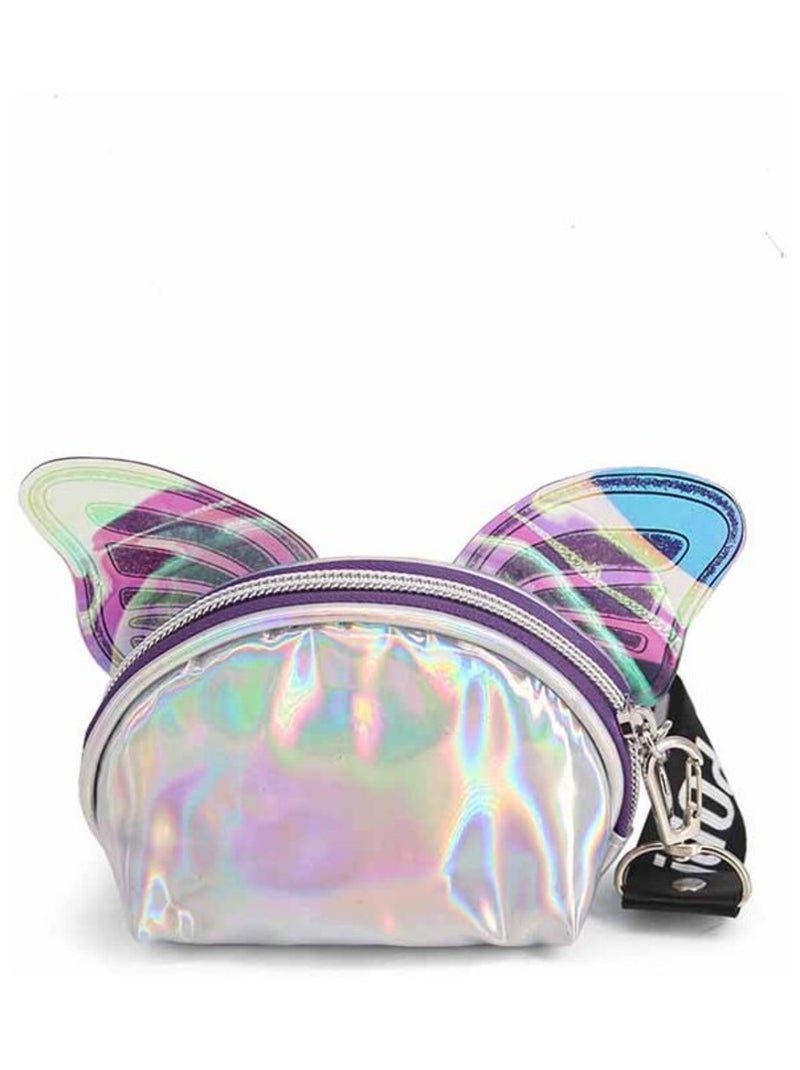 Porte-monnaie Ovale - Oh My Pop! Ailes - Argent - Taille Unique Argent - Kiabi