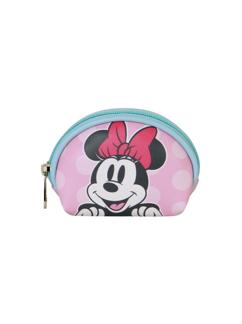 Porte-monnaie Ovale Casual - Disney Minnie Mouse Ribbon - Rose - Taille Unique - Kiabi