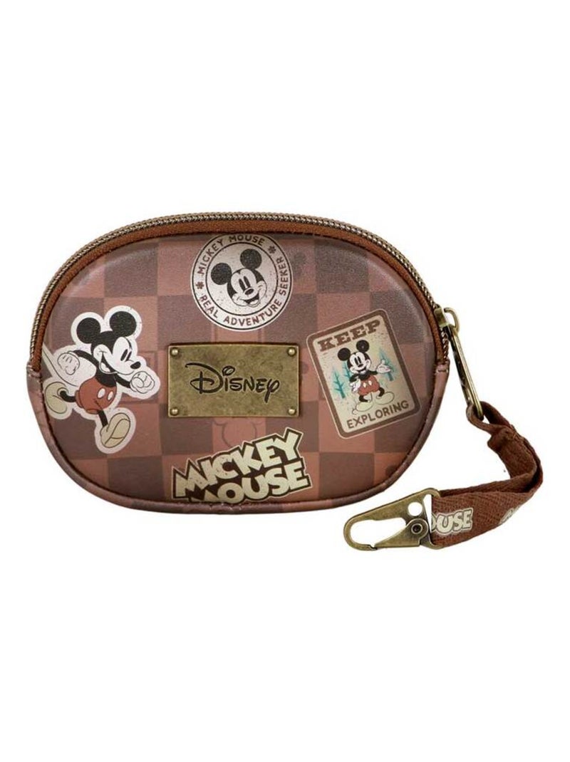 Porte-monnaie Pill - Disney Mickey Mouse Journey - Brun - Taille Unique Marron - Kiabi