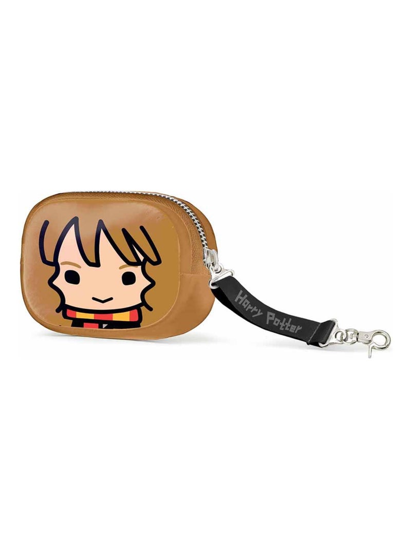 Porte-monnaie Pill - Harry Potter Hermione Chibi - Brun - Taille Unique Marron - Kiabi