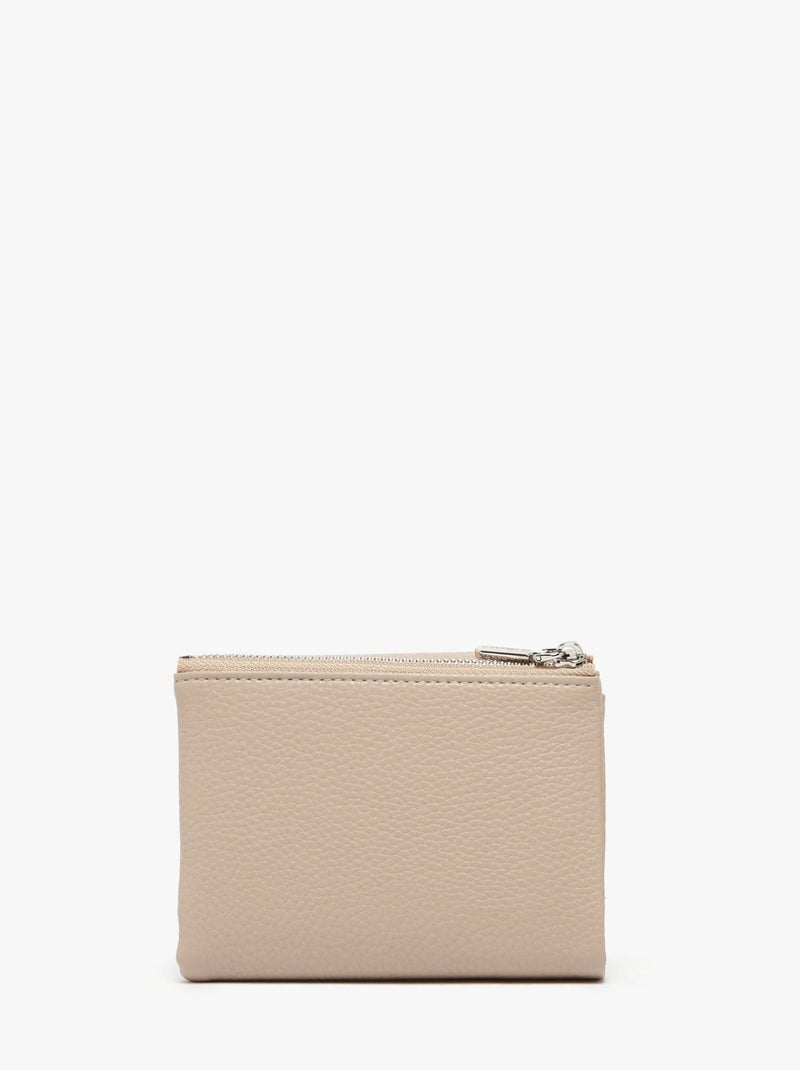 Porte-monnaie Porte-cartes Miniprix Toile Enduite Beige - Kiabi
