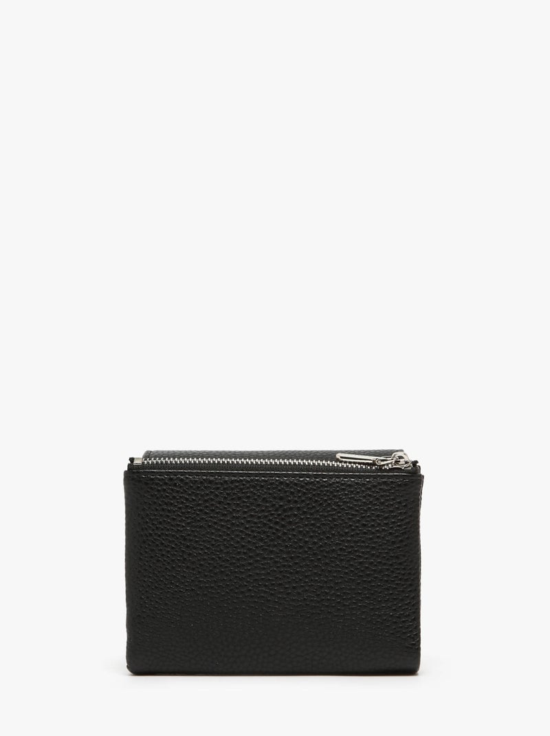 Porte-monnaie Porte-cartes Miniprix Toile Enduite Noir Noir - Kiabi