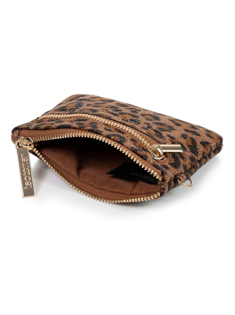 Porte-monnaie protection rfid anti-piratage de carte femme Isotoner Noir Marron - Kiabi