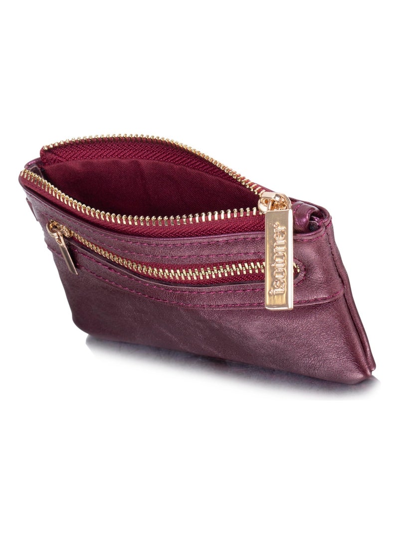 Porte-monnaie protection rfid anti-piratage de carte femme Isotoner Rouge tomate - Kiabi