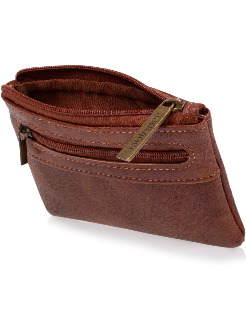 Porte-monnaie protection rfid anti-piratage de carte homme Camel - Kiabi