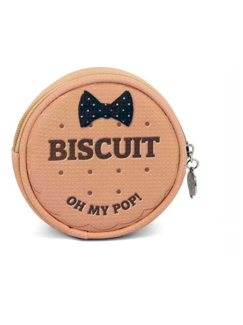 Porte-monnaie Rond - Oh My Pop! Biscuit - Beige - Taille Unique Beige - Kiabi