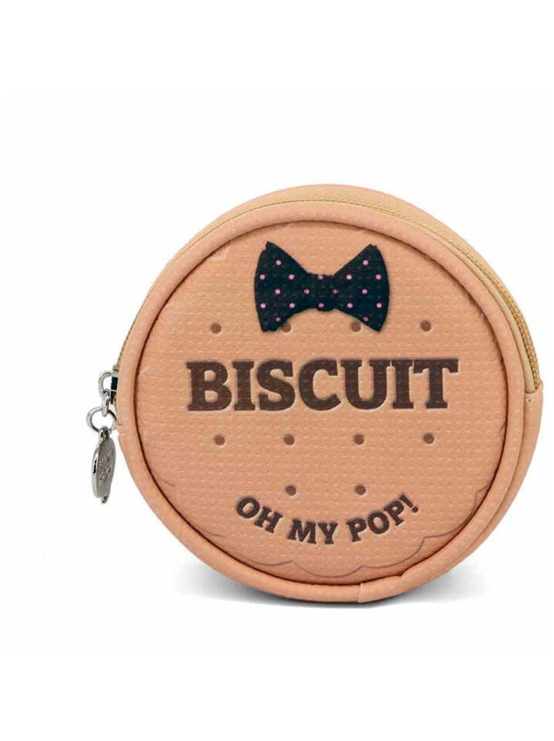 Porte-monnaie Rond - Oh My Pop! Biscuit - Beige - Taille Unique Beige - Kiabi
