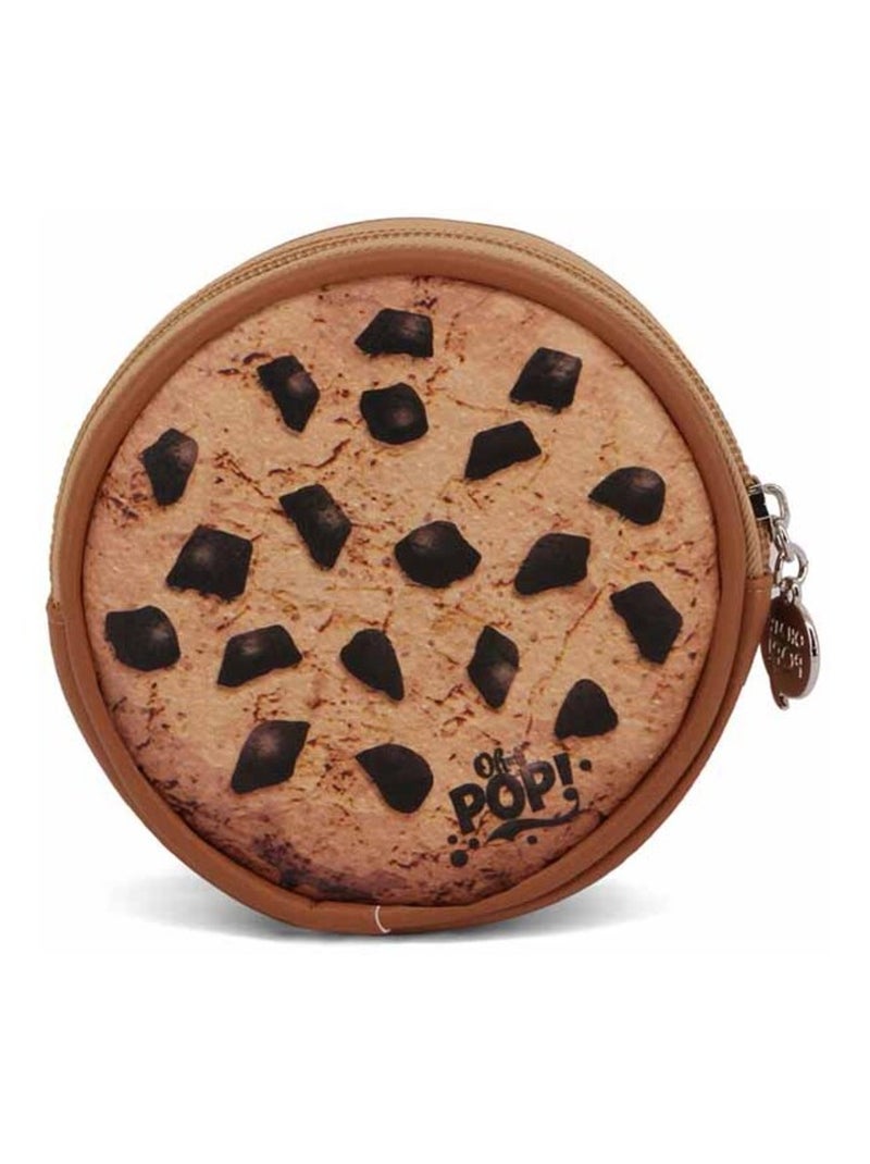 Porte-monnaie Rond - Oh My Pop! Cookies - Brun - Taille Unique Marron - Kiabi
