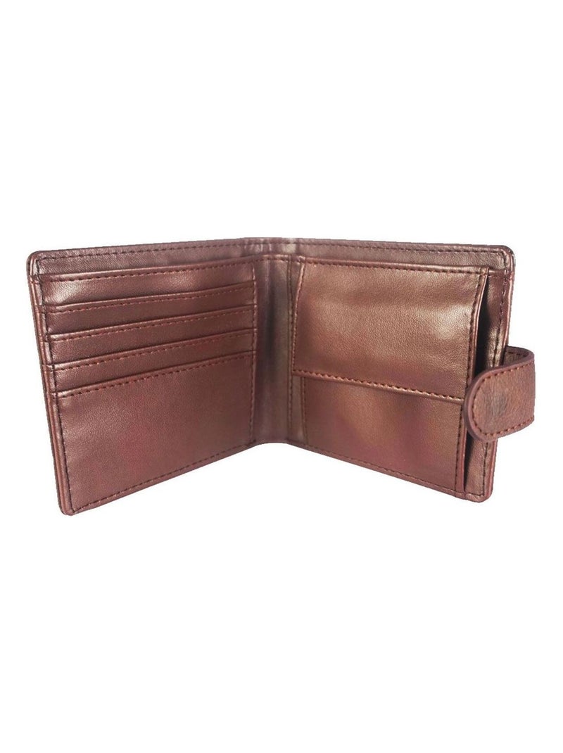 Porte-monnaie simili cuir - As de Pique Marron - Kiabi