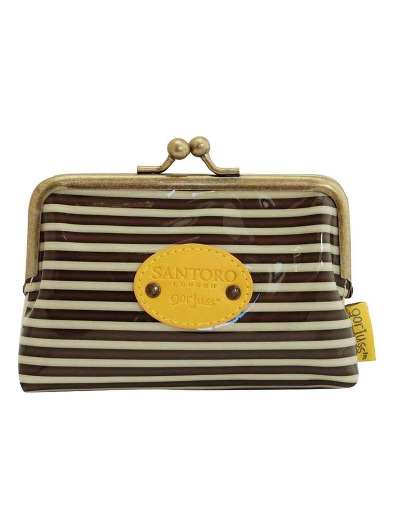 Porte monnaie vernis clic-clac jaune 13.5 cm Jaune - Kiabi