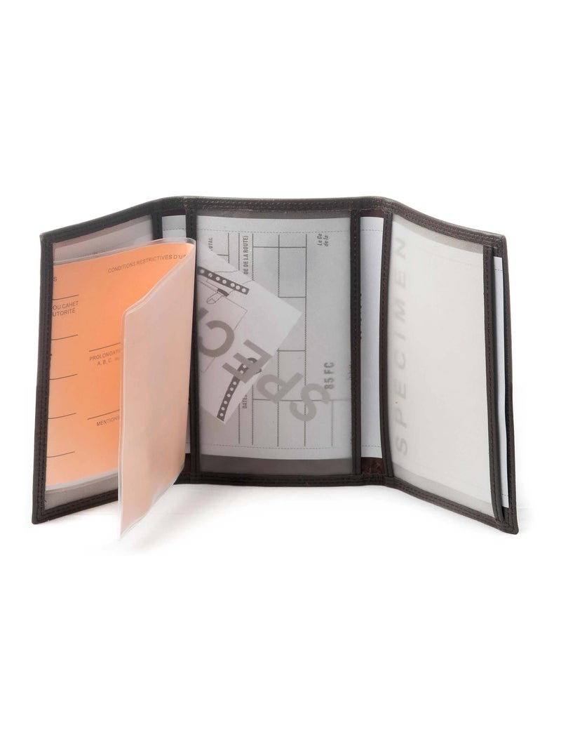 Porte-papier cuir Venise 37 Francinel Noir - Kiabi