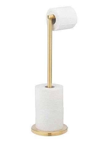 Porte papier toilette sur pied 2 en 1 avec stockage