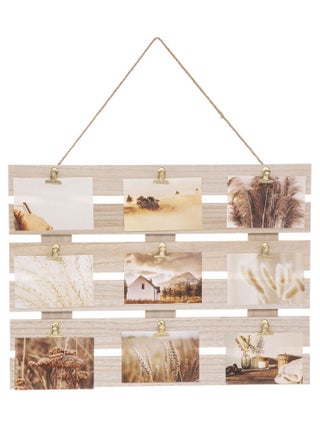 Porte photo Cagette 9 pinces photos