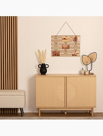 Porte-photo en bois et jute CAGETTE