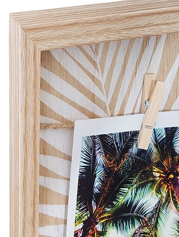 Porte photos corde effet bois Ethnique - Rêves