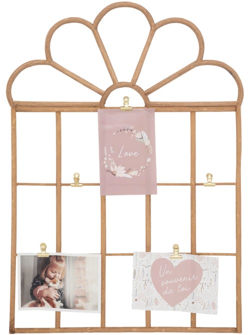 Porte-photos enfant rotin forme romantique COLETTE - Kiabi