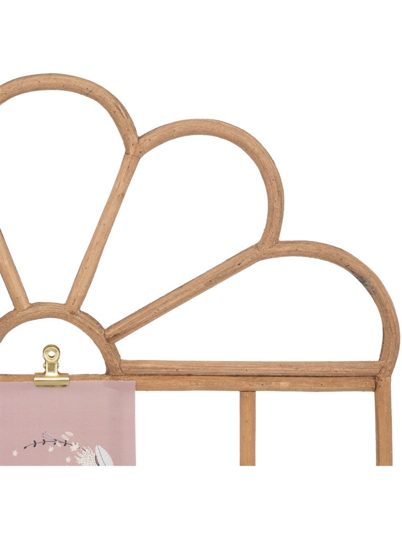 Porte-photos enfant rotin forme romantique COLETTE Beige - Kiabi