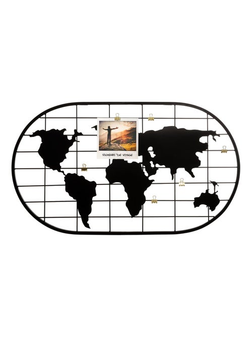 Porte photos filaire design Mappemonde - Kiabi
