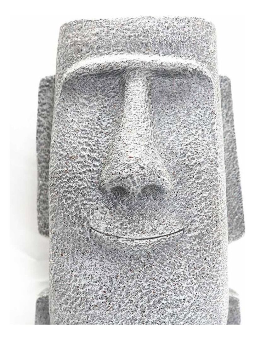 Porte plante figurine Aztèque magnesia H42.5 Gris - Kiabi
