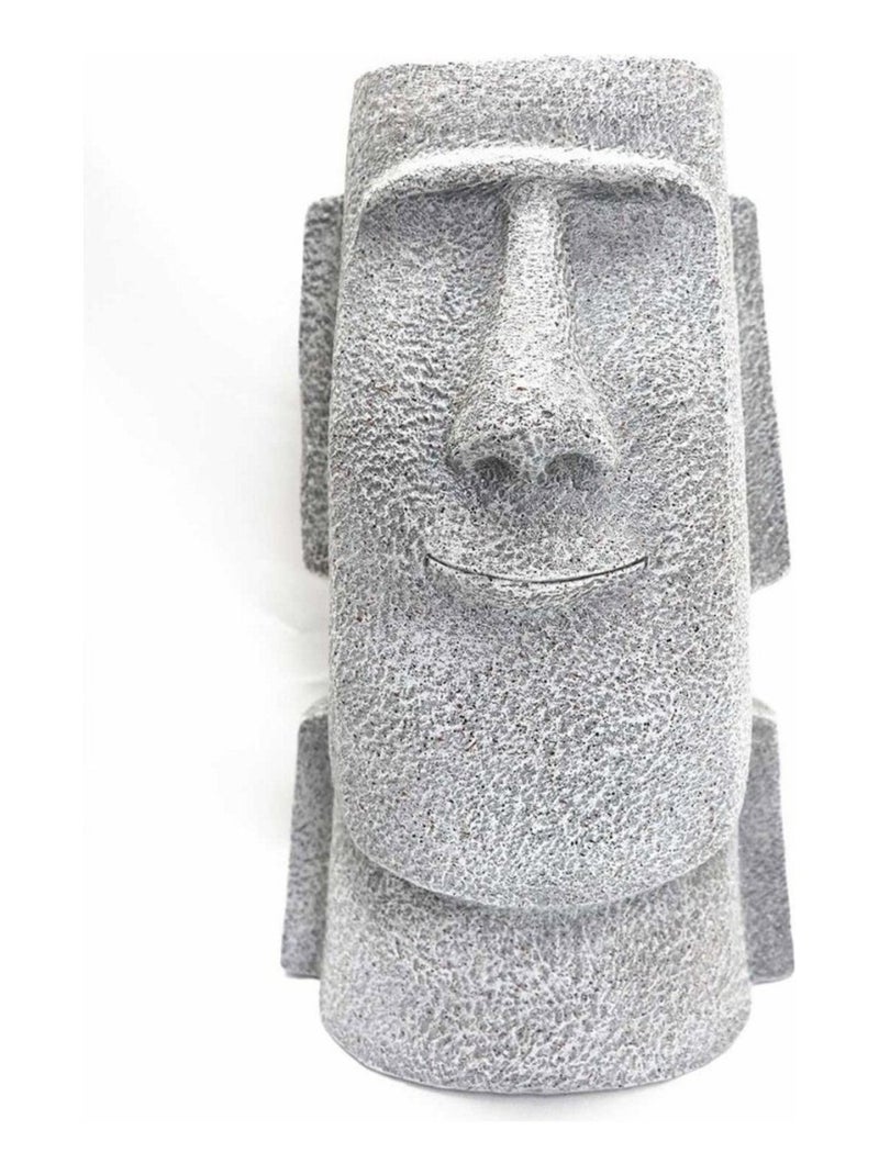 Porte plante figurine Aztèque magnesia H42.5 Gris - Kiabi