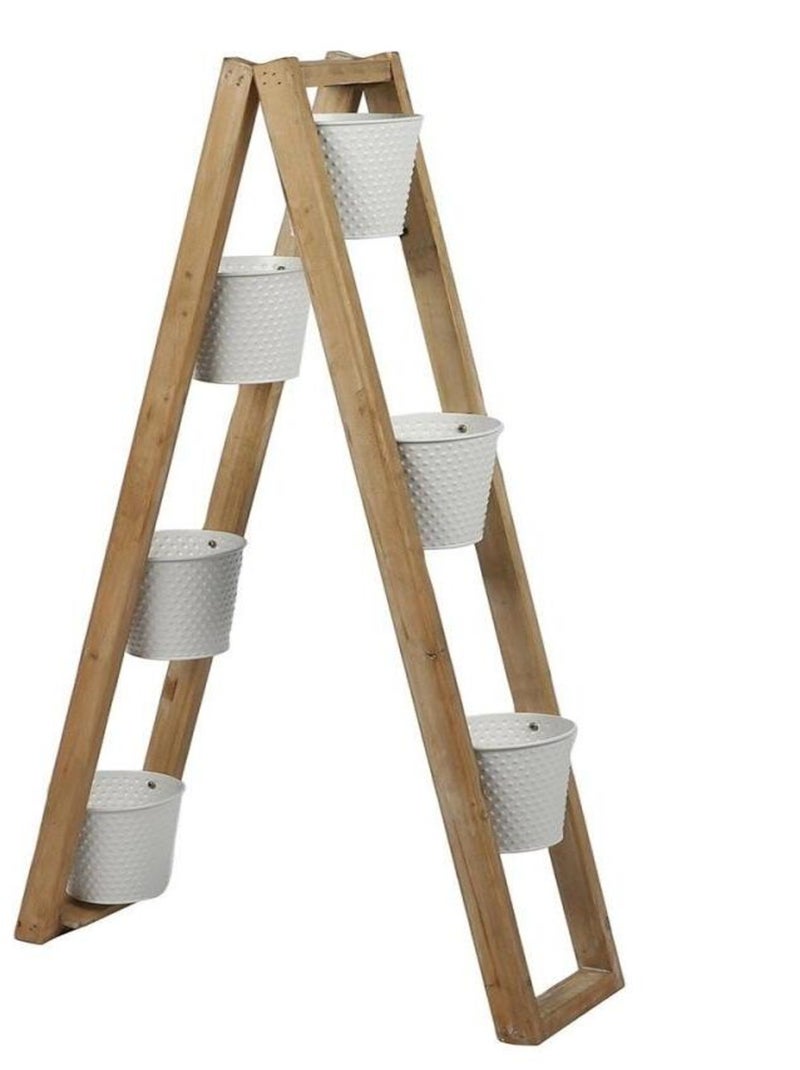 Porte plantes pyramide 6 pots Blanc - Kiabi
