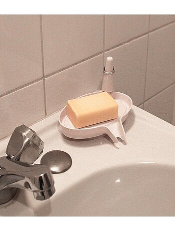 Porte Savon Blanc Avec Support Bagues