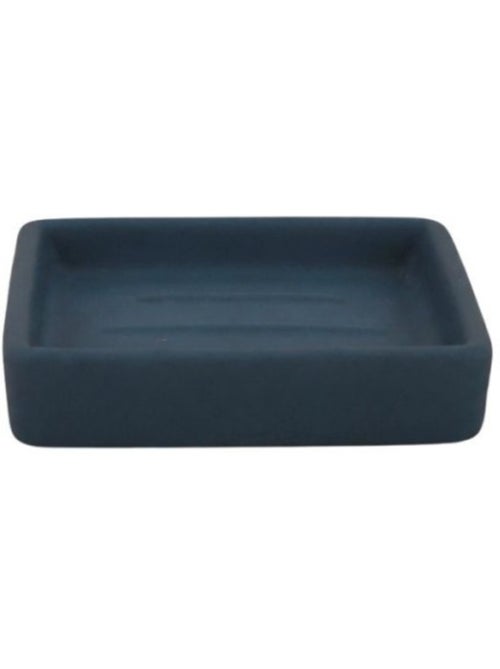 Porte savon carré en céramique bleue - Kiabi