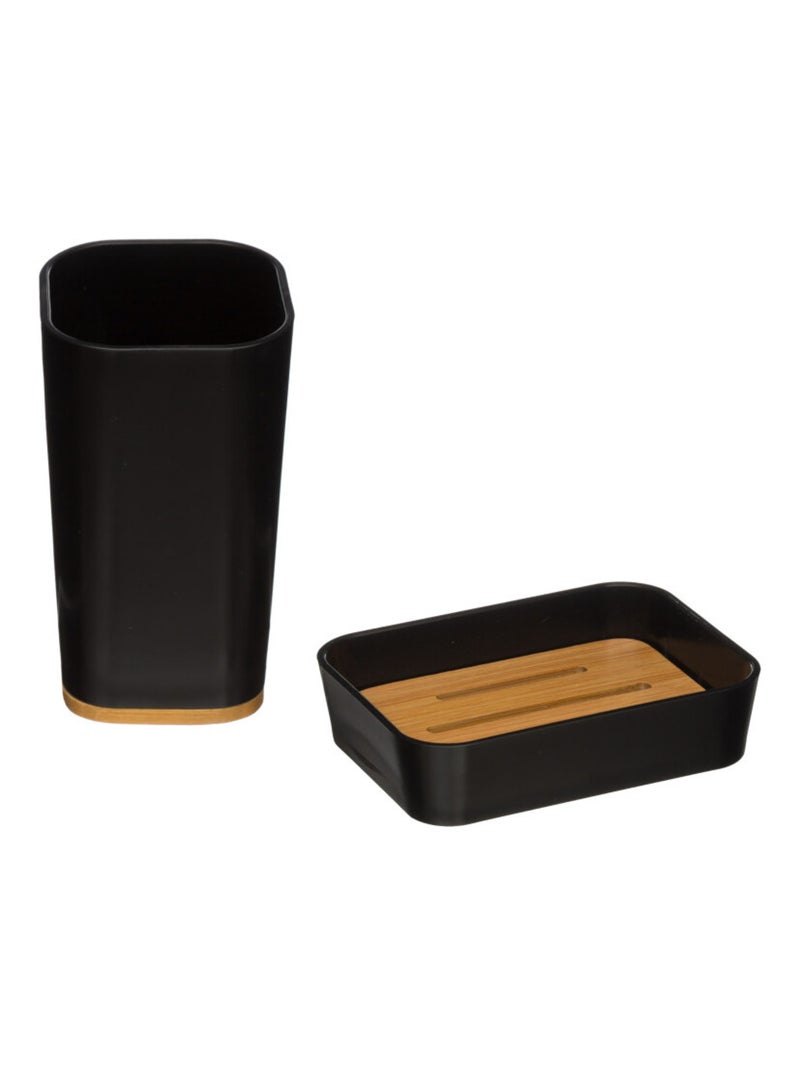 Porte savon & Distributeur de savon - Atmosphera Noir - Kiabi