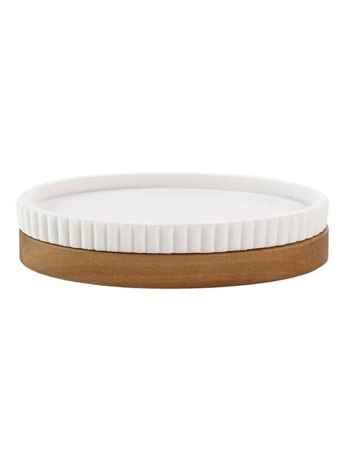 Porte savon effet pierre et acacia HAMILTON - Kiabi