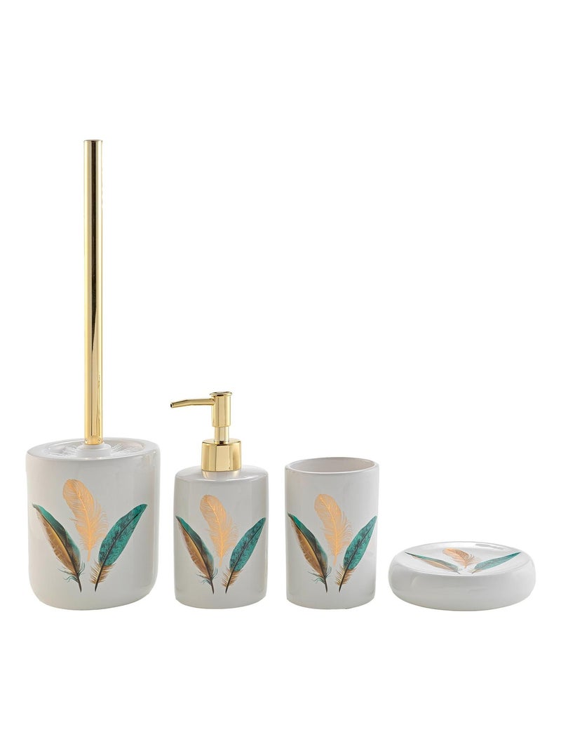 Porte savon en ceramique 11 x 2.4 cm Plumiss Blanc - Kiabi