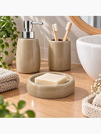 Porte savon en ceramique bulle