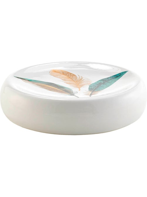 Porte savon en ceramique plumes - Kiabi Porte savon en ceramique plumes - Kiabi