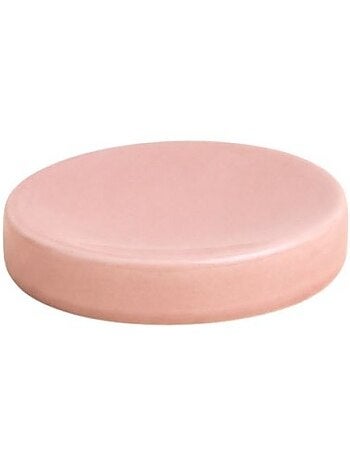 Porte savon en céramique rose effect craquelé