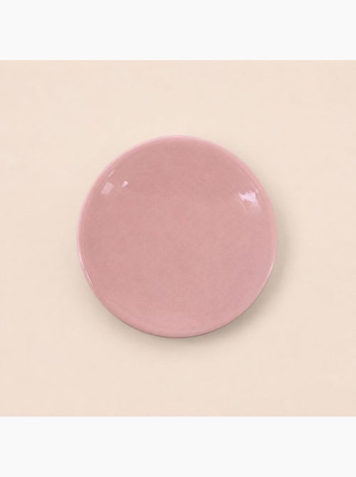 Porte savon en céramique rose effect craquelé - Kiabi