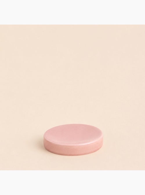 Porte savon en céramique rose effect craquelé - Kiabi