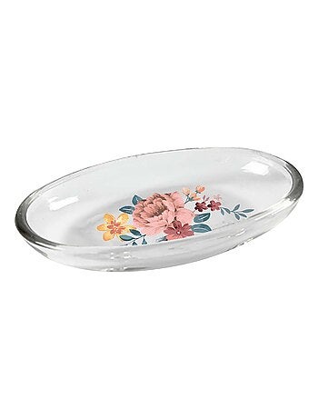 Porte savon en verre 15 x 9 x 2 cm Jayana