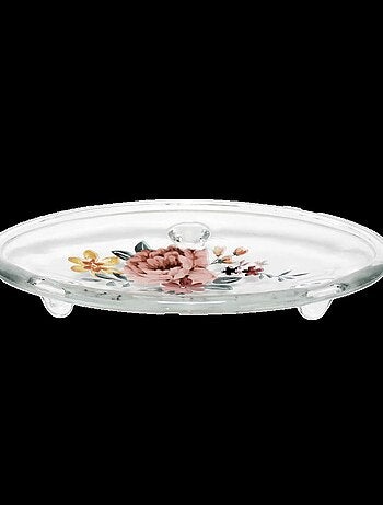 Porte savon en verre 15 x 9 x 2 cm Jayana