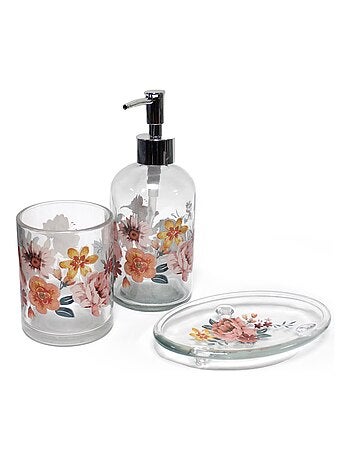 Porte savon en verre 15 x 9 x 2 cm Jayana